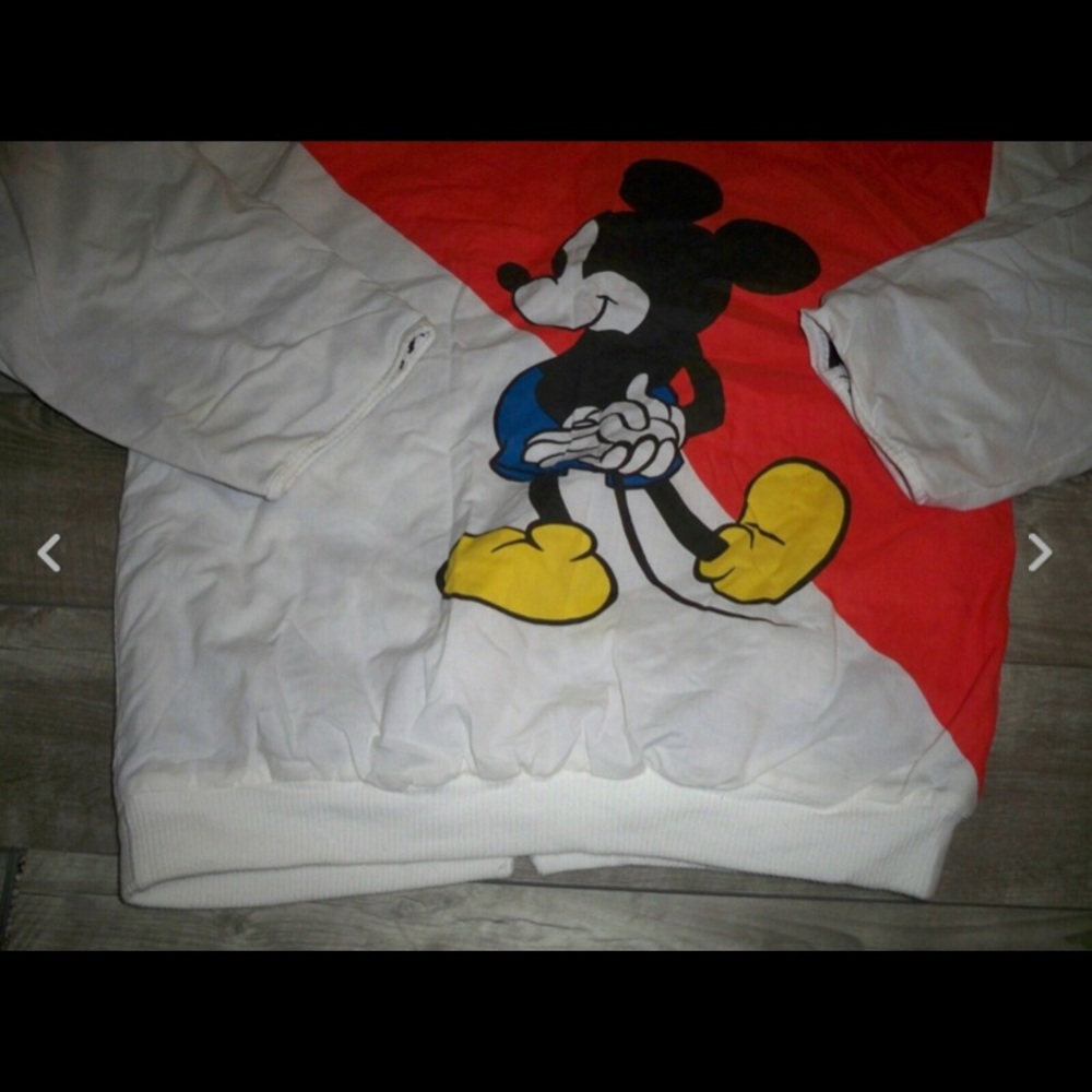 Vtg Mickey Mouse Face Pullover Sweatshirt Large - Picture 9 of 9